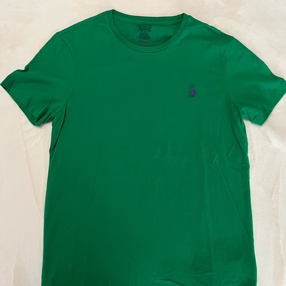 Polo Ralph Lauren Men's Green T-shirt, Medium